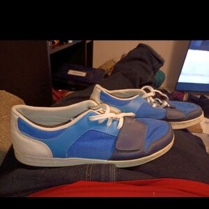 Blue and White Casual Sneakers
